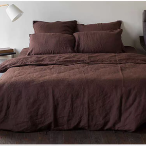 Oeko-Tex Nature 100% lino biancheria da letto per <span class=keywords><strong>Hotel</strong></span> 3 pezzi copripiumino lavato in pietra King Size 300tc per ospedale domestico - Product Image 5