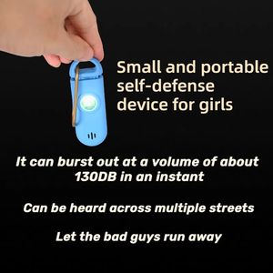 Alarme personnelle sonore sûre/Double alarme 130DB haut décibel buzzer/haute intensité LED lumière alarmes personnelles porte-clés pour les femmes - Product Image 6