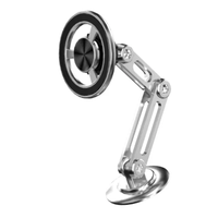 Support de téléphone magnétique pour voiture, flexible, étanche, en aluminium, avec rotation à 360°, dernier design amélioré