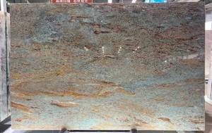 Corte personalizado 3200x1600mm diseño moderno interior pulido superficie impermeable azul lujo losa de mármol para escritorio y pared - Product Image 3