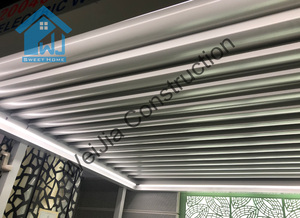 עמיד למים להב שמשיה תריסים ממונעים אלומיניום 3x3m פרגולה כיסוי עם וילון - Product Image 3