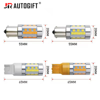 Nouveau 12V-70V 20 W 1156 P21W PY21W T20 W21W LED ampoule de voiture 4014 105SMD Canbus sans erreur pas Hyper Flash clignotant feu de recul pour