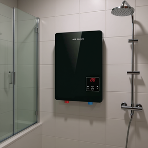 Chauffe-eau électrique instantané Ace Snown 6000W 220V mural avec commande tactile et écran LED noir - Product Image 2