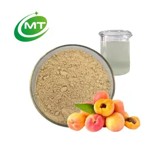 Muestra gratis de alta calidad 100% polvo de fruta de albaricoque orgánico buen sabor polvo de almendras amargas Prunus armeniaca en polvo a granel