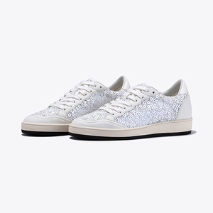 Chaussures d'athlétisme blanches à paillettes vintage personnalisées Slip Designer tendance Sneaker en cuir véritable Chaussures à plateforme pour hommes et femmes - Product Image 2