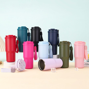 Tasses à café isothermes intelligentes à double couvercle LED 380 ml, gobelets de voyage 510 ml, tasses personnalisées en métal 25 oz, sans fuite - Product Image 4