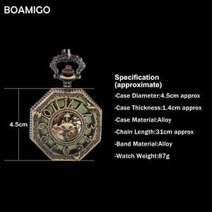 <span class=keywords><strong>Montre</strong></span> mécanique analogique squelette en acier inoxydable pour <span class=keywords><strong>homme</strong></span> BOAMIGO avec chaîne <span class=keywords><strong>argent</strong></span>ée, cadeau idéal, Reloj Hombre Antique Pocket Numbers - Product Image 6