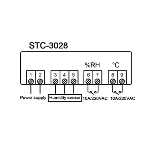 Kỹ thuật số thermoregulator lồng ấp AC 110V-220V STC-3028 nhiệt hygrostat nhiệt độ độ ẩm Điều khiển - Product Image 6