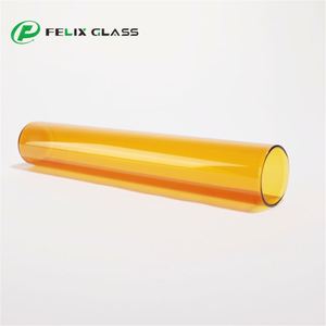 OEM High Borosilicate 3.3 Glass Clear Tube Indoor Lighting Home Chandelier Remote Fired Polished Edge Blown Lampshade Middle - Product Image 1