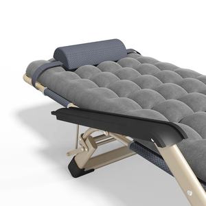 Vente chaude chaise portable pliante lit camping en plein air chaises longues avec matelas - Product Image 4