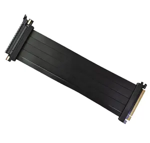 新型PCI-E 4.0扩展器电缆PCIe x16至16x柔性GPU Riser适配器卡扩展器电缆