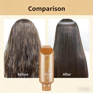 Crema Lisciante per Capelli alla Cheratina Brasiliana Senza Formaldeide, Anti-Crespo, per Capelli Lisci e Setosi di Lunga Durata, per Capelli Ricci/Grossi - Product Image 3