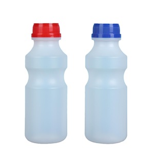Plastic Beverage Bottle 340ml <b>Screw</b> Cap <b>White</b> Cylinder For Drink Packaging - Product Image 5