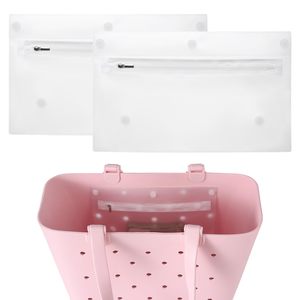 Waterproof Clear Zipper Pouches Insert Compatible with Simple Modern Bag Large/Extra Large <b>Accessories</b> for Rubber <b>Beach</b> Bag - Product Image 1