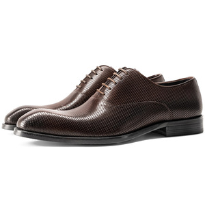 Zapatos Oxford de Cuero Genuino para Hombre, con Punta Puntiaguda, con Cordones, Transpirables, de Color Sólido, para Vestir, para Todas las Temporadas, Envío Directo - Product Image 2