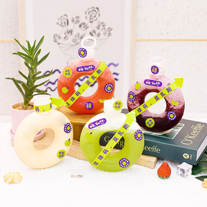 Botella de PET de 500 ml con Forma de Donut para Té con Leche/Refresco/Zumo, con Tapa de Rosca y Serigrafía para Envasado de Bebidas, Venta al por Mayor - Product Image 2