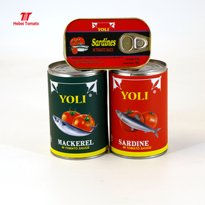 Hoogwaardige groothandel sardines in blik 125g 24 blikjes lichtgekookt in plantaardige olie met tomatensaus smaak ISO gecertificeerd - Product Image 1
