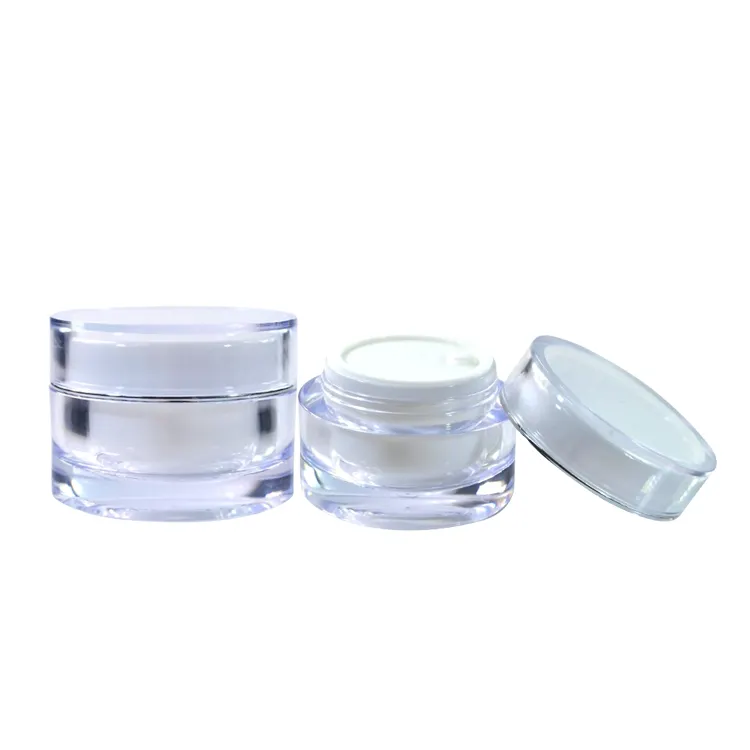 Luxe Cosmetische Containers 5G 10G 15G 20G 30G 50G Goud Sliver Zwart Wit Acryl plastic Zalfpotje