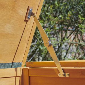 Jaula y Voladero Grande de Lujo para Pájaros, de Madera, con Acceso Superior, para Cacatúas, Loros, Agapornis y Pinzones - Uso en Exteriores - Product Image 6