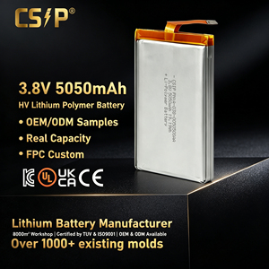 Batterie lithium polymère haute tension <span class=keywords><strong>3</strong></span>,8 V 5050 mAh 5000 mAh avec PCB flexible, cellule LiHV rechargeable, batterie Lipo FPC <span class=keywords><strong>3</strong></span>,8 volts - Product Image 1