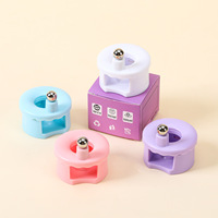 Nouveau style en gros Aimant circulaire rotatif pour nail art, aimant œil de chat, outil d'attraction de la lumière avec boule en acier pour effet œil de chat sur ongles