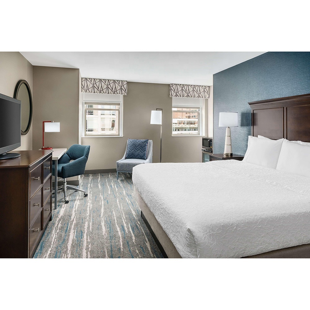 Hampton Inn Хилтон Эконом гостиничная мебель для комнат Доступные King Suites комплекты для спальни в отеле
