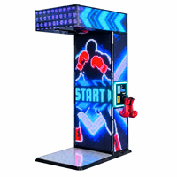 Machine d'arcade de boxe avec testeur de force LED, machine de divertissement à monnayeur pour centre de jeux intérieur