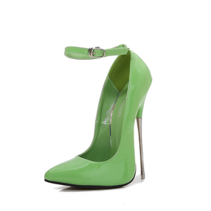 Escarpins à talons de <span class=keywords><strong>16</strong></span> <span class=keywords><strong>CM</strong></span> pour femmes, escarpins en cuir verni de grande taille, chaussures de soirée de luxe pour femmes - Product Image 5