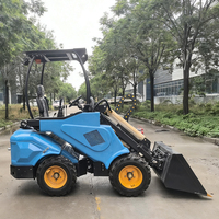 Caricatore Telescopico Diesel da 0,5 Tonnellate 800kg Mini Caricatore Frontale a 4 Ruote per Fattoria