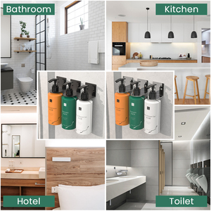 AOLQ commerciale montato a parete acciai inossidabili <span class=keywords><strong>per</strong></span> <span class=keywords><strong>doccia</strong></span> sapone Dispenser supporto <span class=keywords><strong>per</strong></span> <span class=keywords><strong>Shampoo</strong></span> Dispenser staffe <span class=keywords><strong>per</strong></span> il bagno dell'hotel - Product Image 6