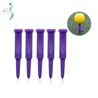 Vente chaude Accessoire de golf Tees de golf Step Down Tees de golf plats populaires Tees de golf en plastique
