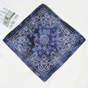Bella vestizione sportiva leggera classica Paisley stampa accessori per <span class=keywords><strong>capelli</strong></span> Unisex sciarpa quadrata in cotone Tie Dye <span class=keywords><strong>Bandana</strong></span> sciarpa - Product Image 2