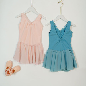 เดรสกำจัดบัลเล่ต์ผ้าชีฟองมีเชือกรูดแฟชั่นสำหรับเด็กผู้หญิง - Product Image 1