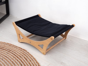 Venta al por mayor de lujo cómodo personalizado de alta resistencia perro gato bambú madera mascota cojín cama - Product Image 4