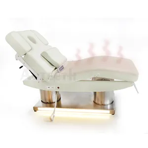 Luxus 4 Motor Edelstahl Basis heizung Elektrische Behandlung Beauty Salon Bett Spa Gesichts massage Bett