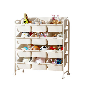 Multi Layer Childrens Toy Storage Rack Large Capacity Mobile Floor Cabinet Baby Organizer Five Layers Upgraded Thickened - Product Image 5