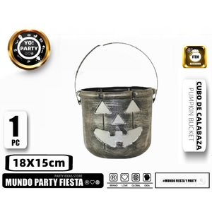Secchio di zucca nero con Design verticale per decorare torte #70011 - Product Image 1