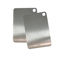 Planche à découper en titane GR5, vente en gros, titane pur, laminé à chaud, épaissi, portable, pour camping en extérieur et cuisine