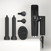 Sèche-cheveux professionnel 1800W BLDC à moteur haute vitesse, ensemble 5 en 1 multi-soufflage avec diffuseur et fonction ionique pour hôtels et foyers