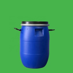 Seau en plastique de qualité alimentaire recyclable à ouverture supérieure de <span class=keywords><strong>60</strong></span> L en HDPE <span class=keywords><strong>bleu</strong></span>, barils à lait avec anneaux en fer, écologiques et étanches - Product Image 1