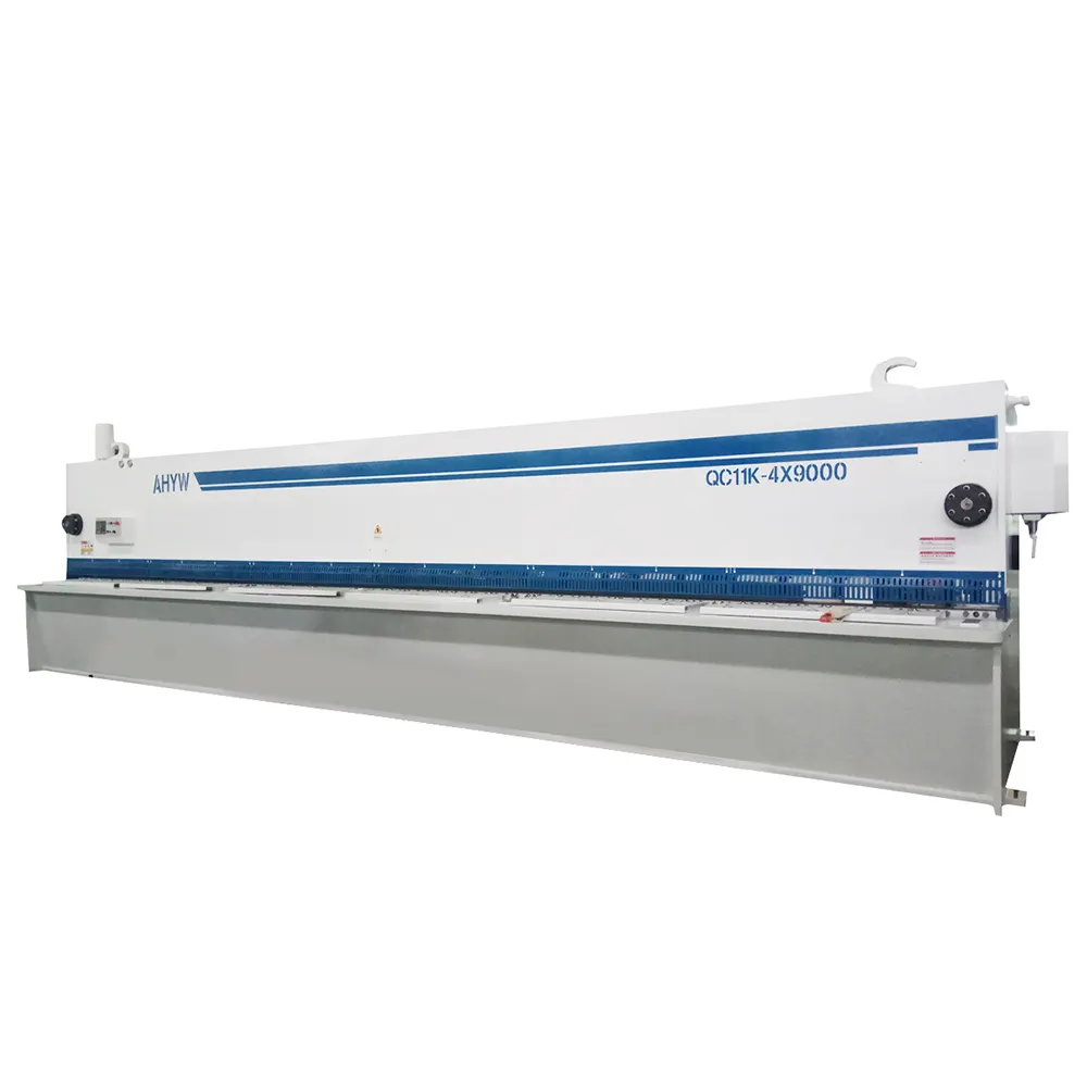 Stationery guillotine shear cutting machine from AHYW for Steel structure industrial