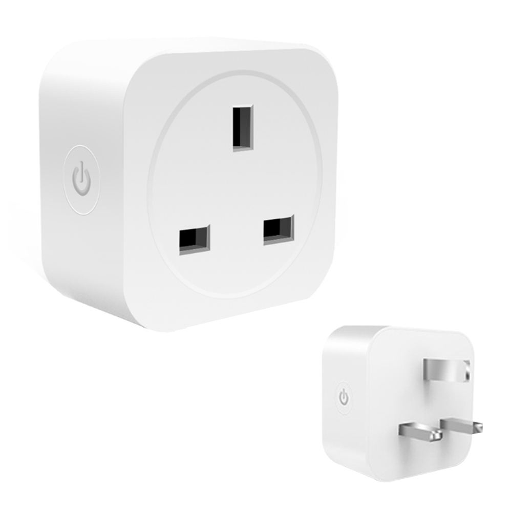 HONPNK Custom Logo 16A 20A Wireless Timer Energy Monitoring UK Remote Control Mini Smart Home Power Socket Bar TFT Display WiFi