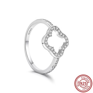 Anillos de Eternidad de Plata de Ley 925 con Circonita Roja Brillante en Forma de Corazón, para Mujer, para Boda, Compromiso, Aniversario, Fiesta, Moda - Product Image 3