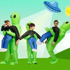 Fantasia alienígena inflável popular, venda quente, traje de alienígena, festa, halloween, férias, cosplay, fantasia alienígena