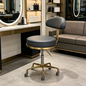 Chaise de manucure et de beauté <span class=keywords><strong>en</strong></span> métal à double coussin moelleux, réglable <span class=keywords><strong>en</strong></span> hauteur, pour salon de beauté et de manucure – Nouveauté très prisée - Product Image 6