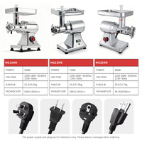 Penggiling Daging & Pencacah Listrik Komersial Baru Bahan Stainless Steel Food Grade Otomatis Kapasitas Tinggi 115V-240V 120kg/jam