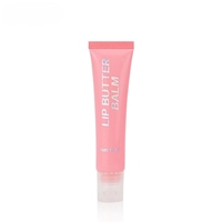 Tube en plastique rose vide personnalisé de 10 ml et 15 ml pour gloss à lèvres et baume à lèvres, avec applicateur souple en silicone pour crème contour des yeux