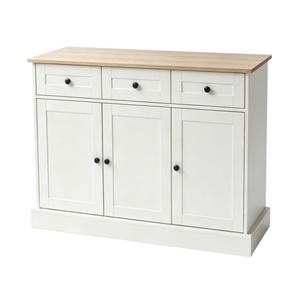 Meuble de salle <span class=keywords><strong>à</strong></span> manger et de salon moderne, style antique, buffet <span class=keywords><strong>à</strong></span> 3 portes, meuble de rangement en bois pour salle <span class=keywords><strong>à</strong></span> manger et salon - Product Image 1