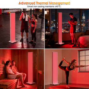 Panneau de <span class=keywords><strong>lumière</strong></span> rouge pour le corps entier 660nm 850nm, infrarouge proche, appareil de remise en forme et de bien-être à domicile, grand lit lumineux LED haute puissance 2880W - Product Image 6