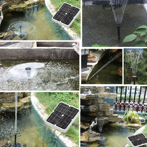 Jia Tong 15W Solar Water Pump 24V High Pressure Garden Fountain Landscape Water Flow Pump With Solar Panel And Accessories - Product Image 3